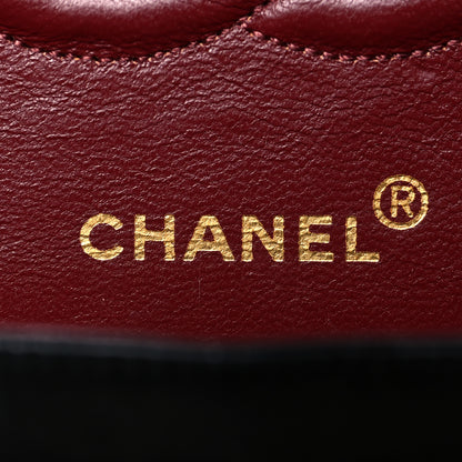 Chanel Lambskin Quilted Medium Double Flap Black 6 of 16