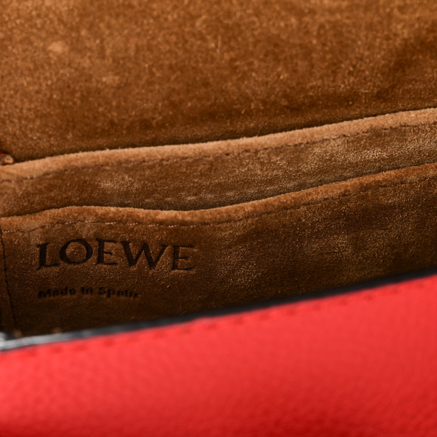 Loewe Grained Calfskin Mini Gate Crossbody Bag Scarlet Burnt Red 6 of 9