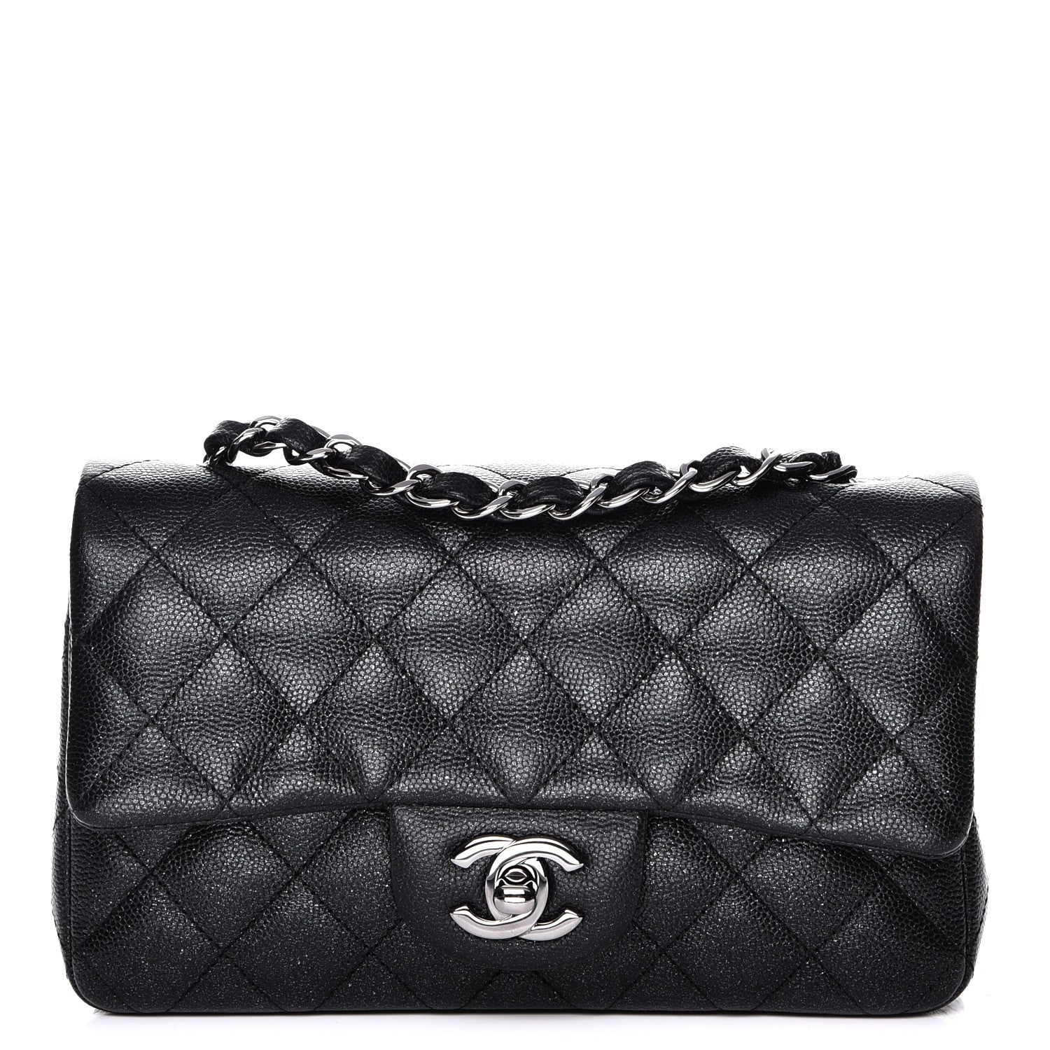 Chanel Iridescent Caviar Quilted Mini Rectangular Flap Black 1 of 7