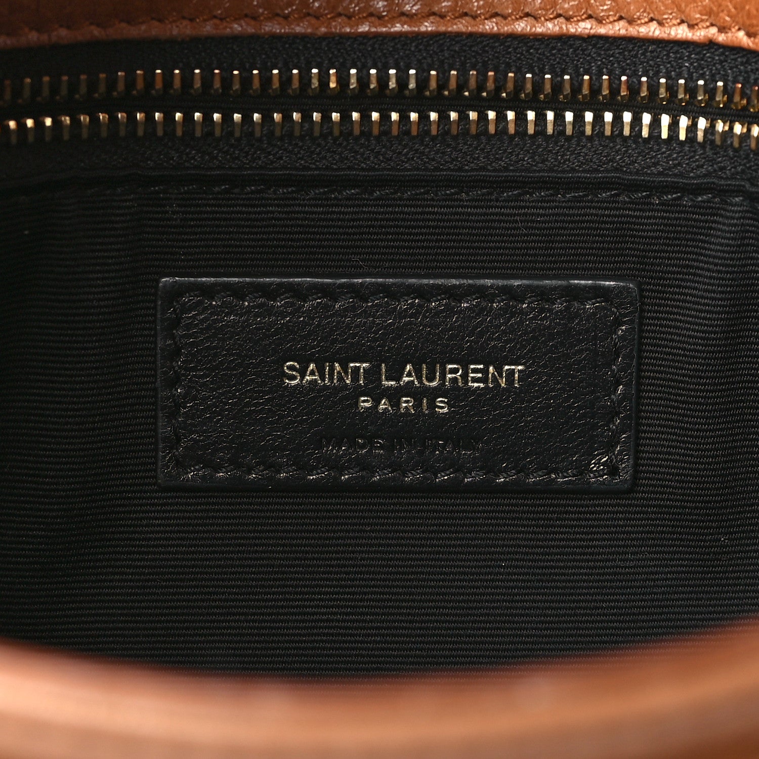 Saint Laurent Crinkled Calfskin Matelasse Monogram Medium Niki Chain Satchel Caramel 6 of 10