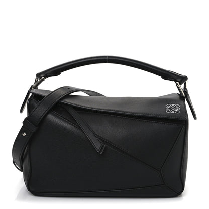 Loewe Calfskin Small Puzzle Bag Black 1 of 11