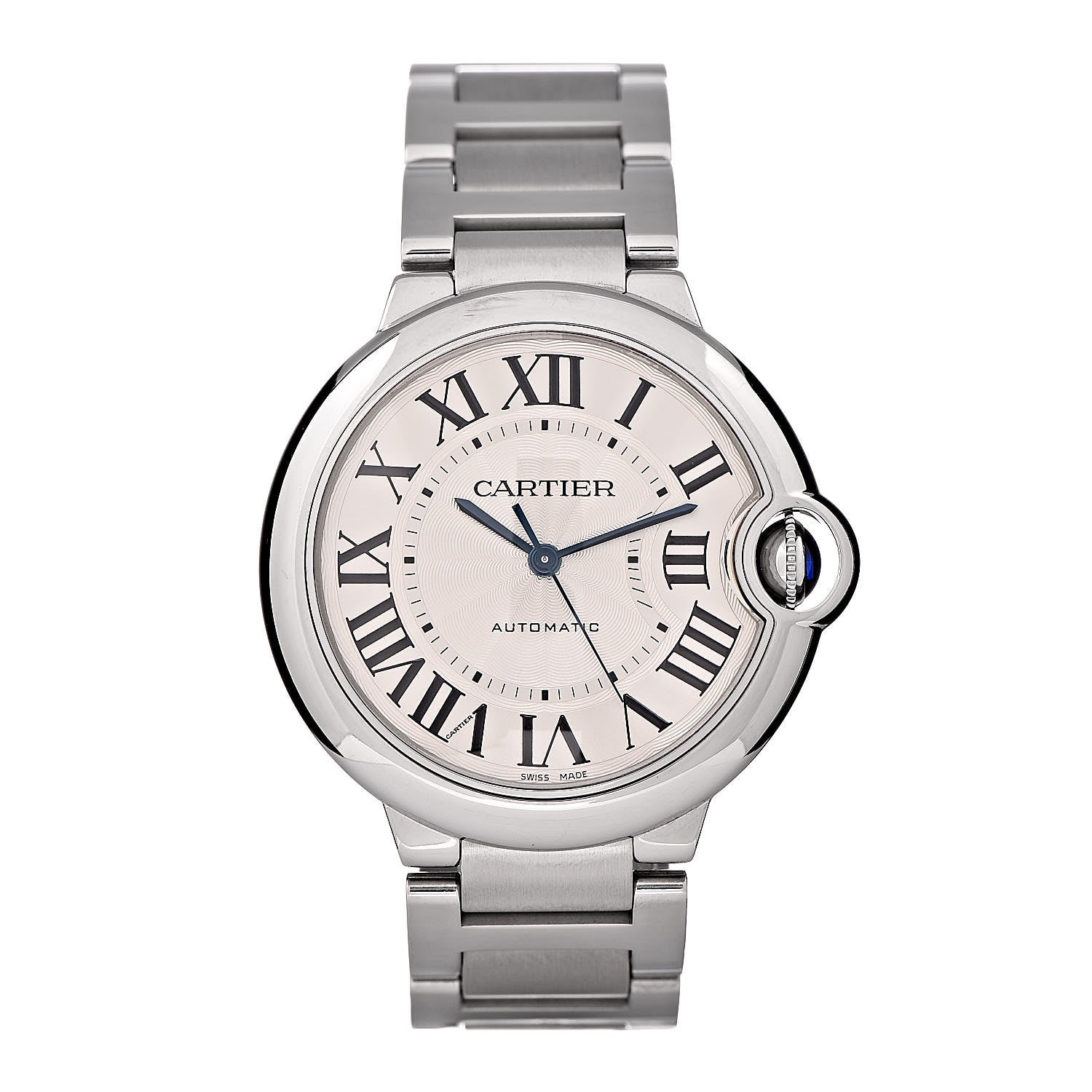 Cartier Stainless Steel 36mm Ballon Bleu De Automatic Watch 1 of 7
