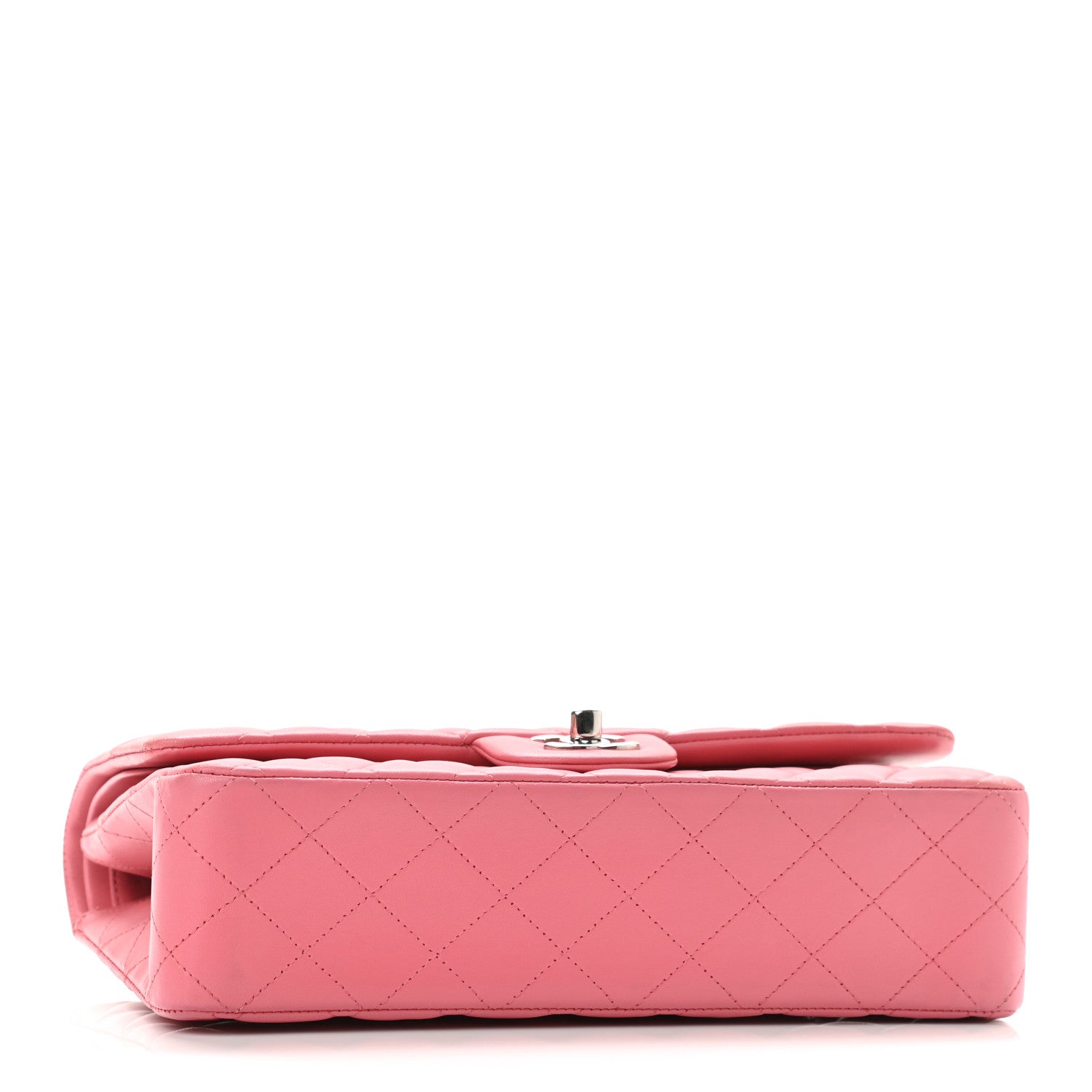 Chanel Lambskin Quilted Medium Double Flap Pink 3 of 9