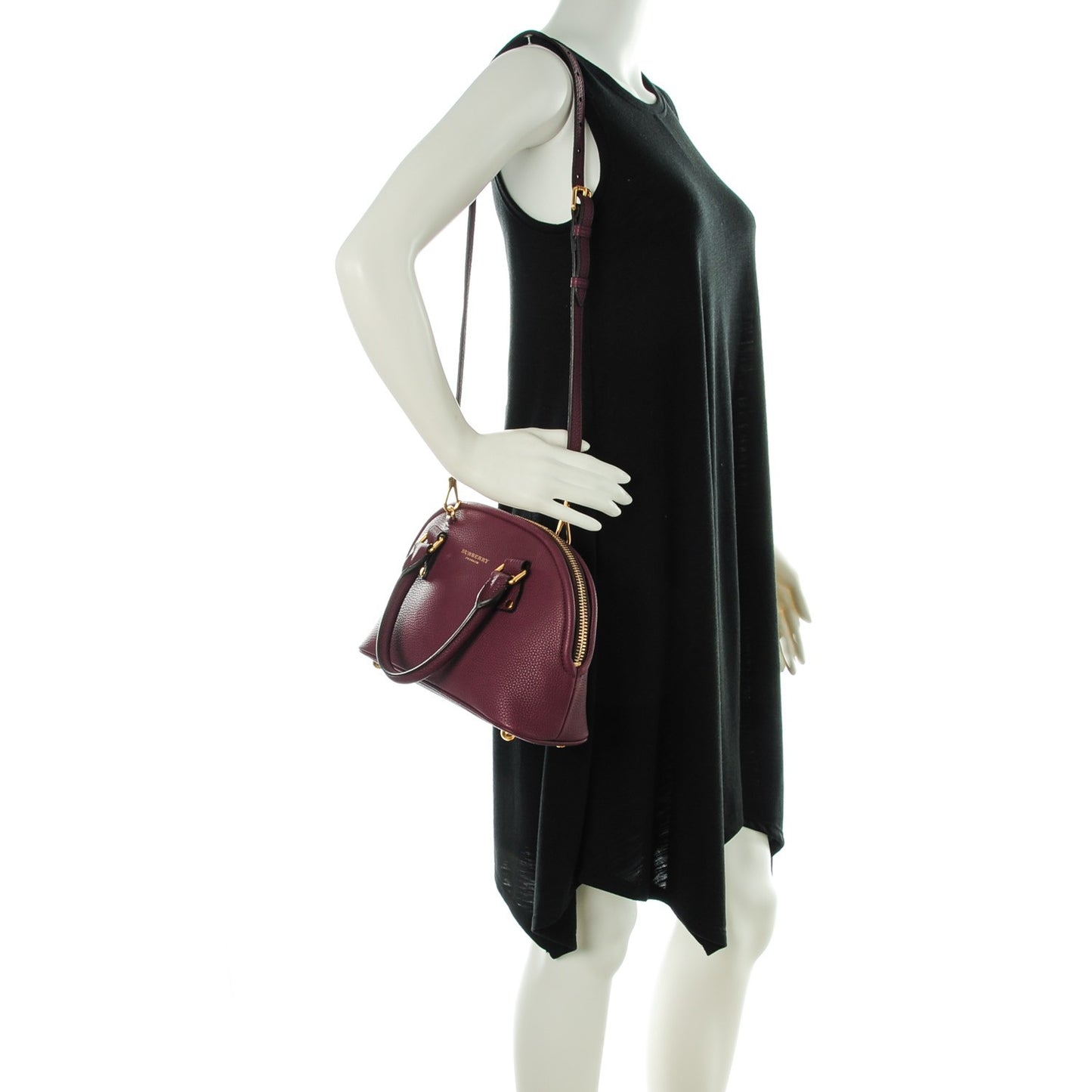 Grainy Calfskin Small Bloomsbury Elderberry