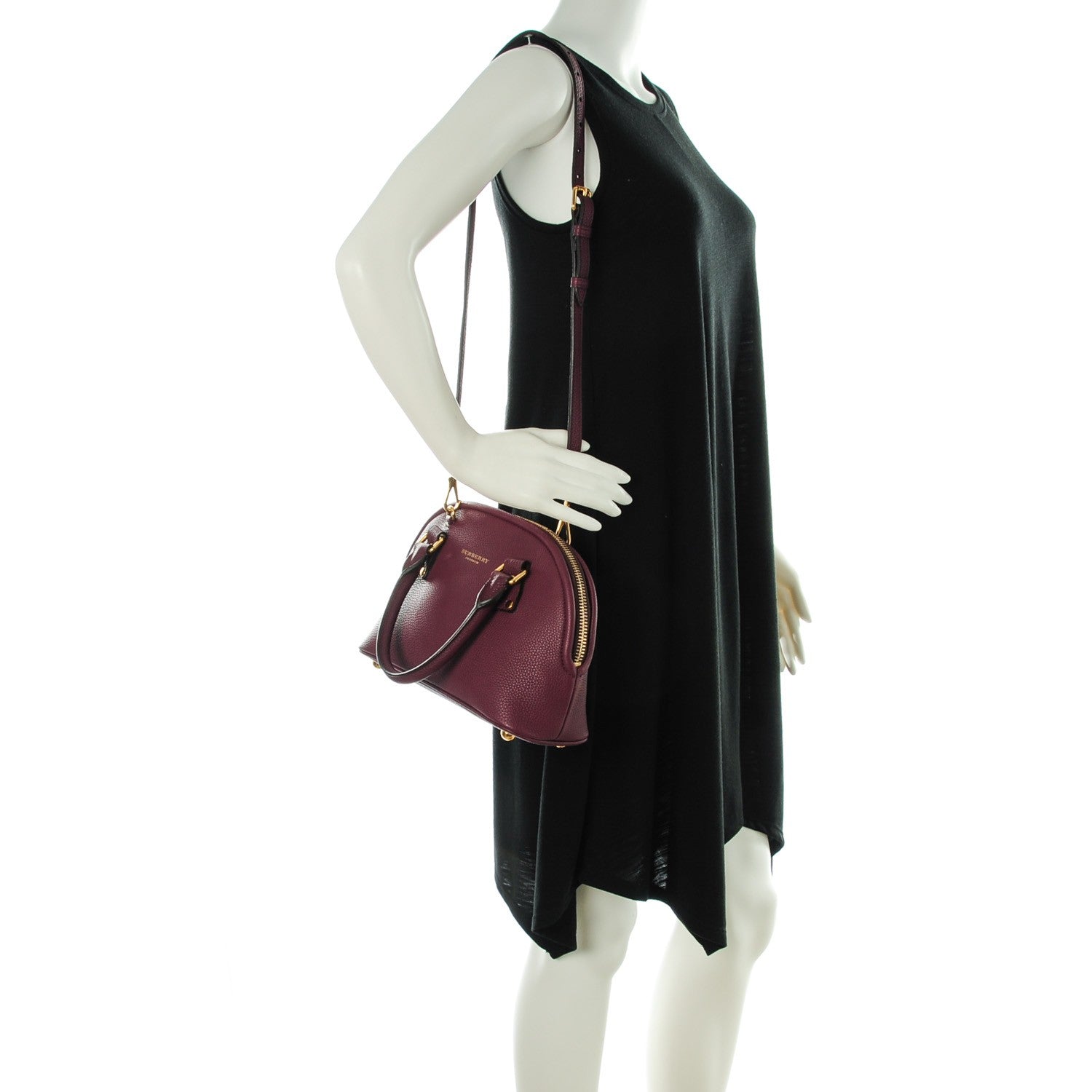 Burberry Grainy Calfskin Small Bloomsbury Elderberry 2 of 8