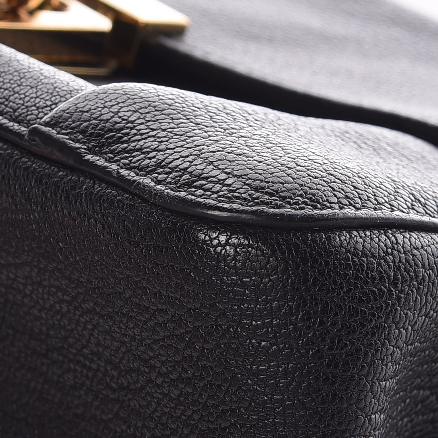 Goatskin Medium Elsie Shoulder Bag Black