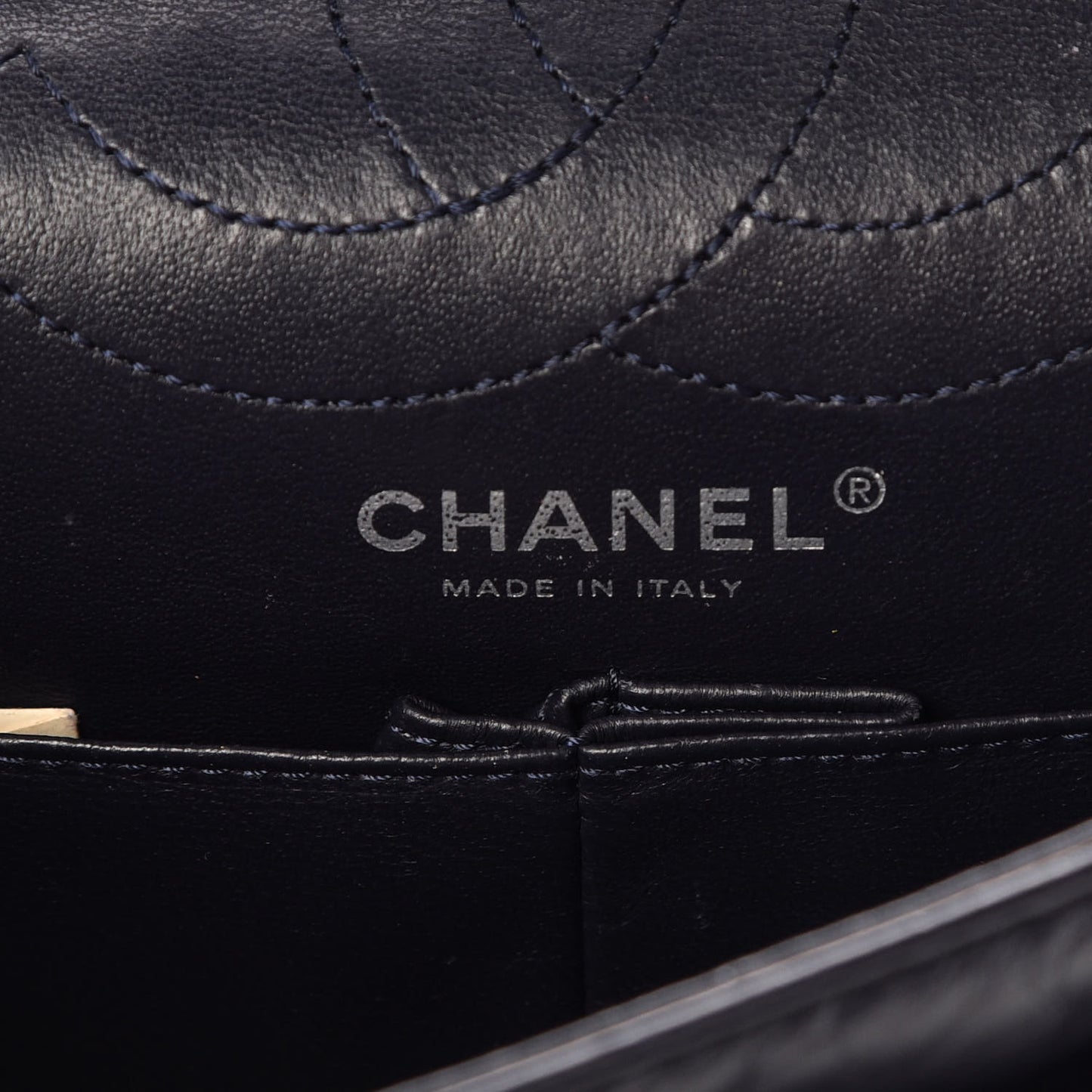 Aged Calfskin Quilted 2.55 Reissue 225 Flap Navy