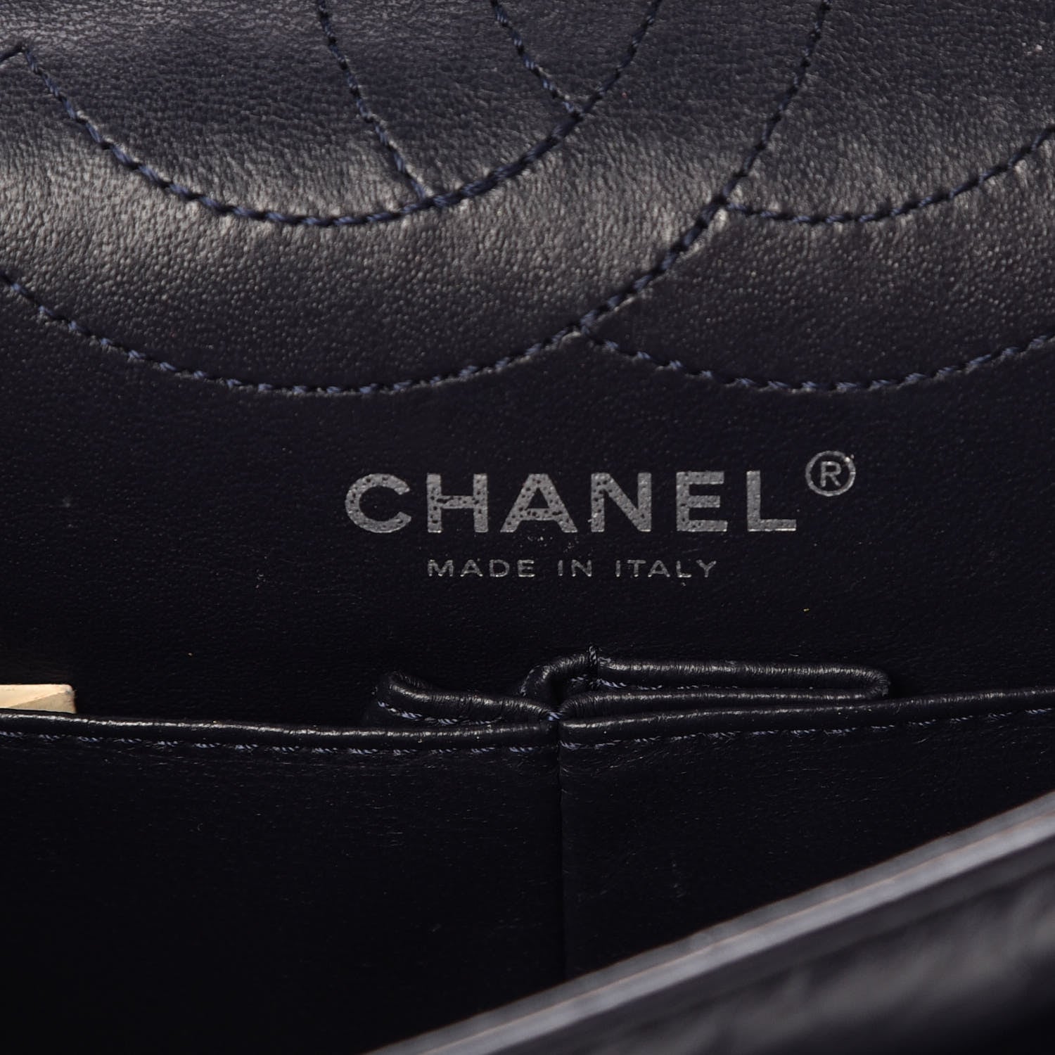 Chanel Aged Calfskin Quilted 2.55 Reissue 225 Flap Navy 8 of 10