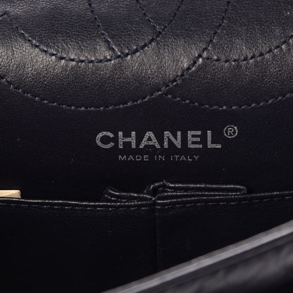 Chanel Aged Calfskin Quilted 2.55 Reissue 225 Flap Navy 8 of 10