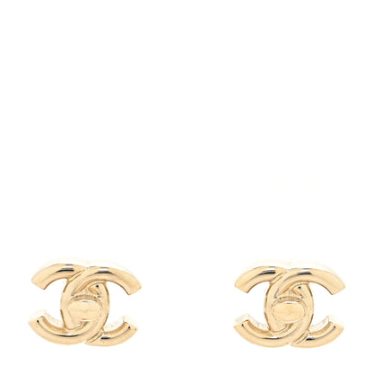Chanel Metal CC Turnlock Earrings Gold 1 of 4