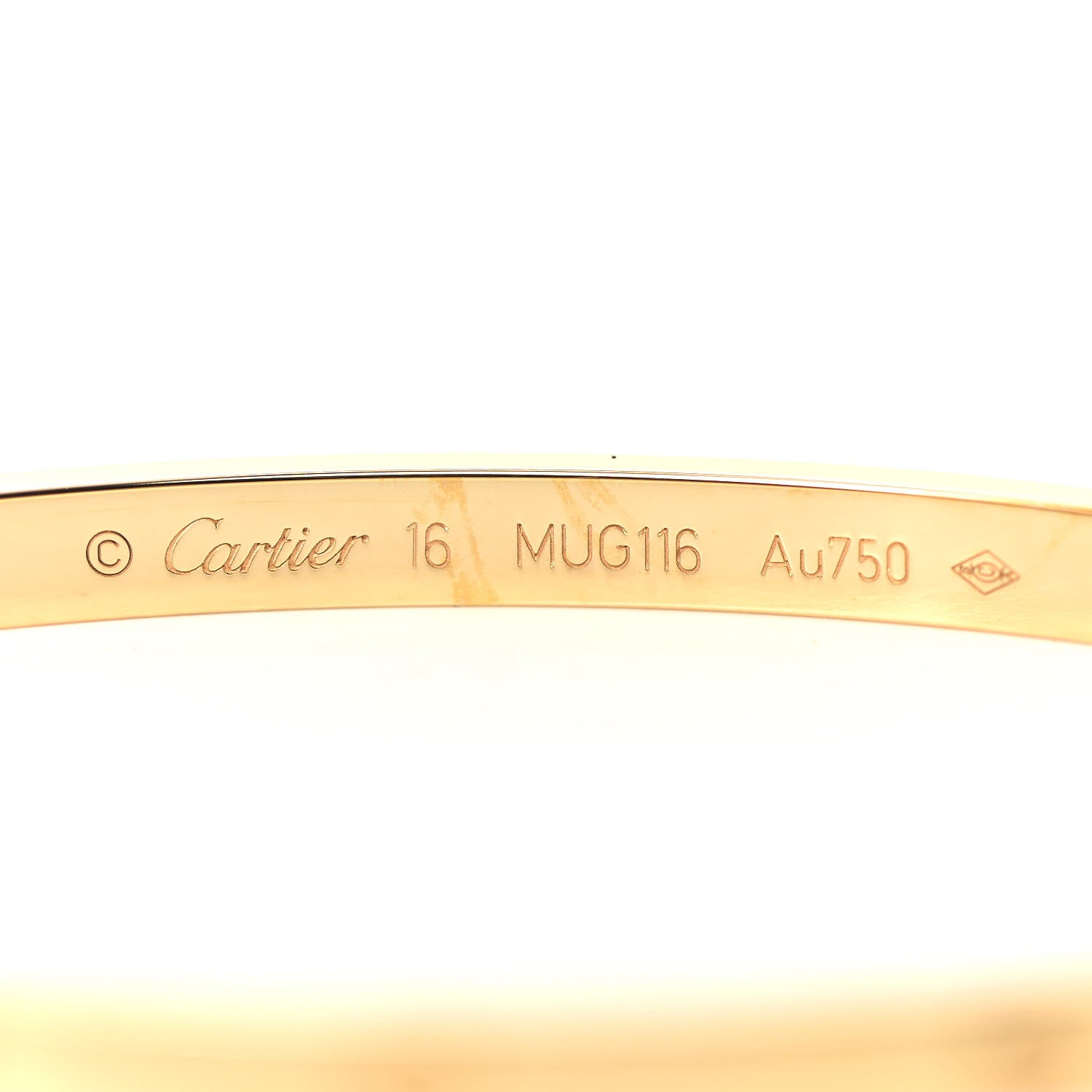 Cartier 18K Yellow Gold Small LOVE Bracelet 16 4 of 6
