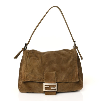 Fendi Corduroy Mama Baguette Beige 1 of 9