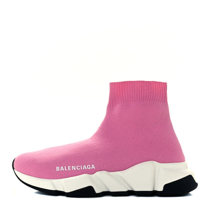 Balenciaga Neoprene Knit Bi-Color Sole Womens Speed Sneakers 35 Pink White Black 1 of 11