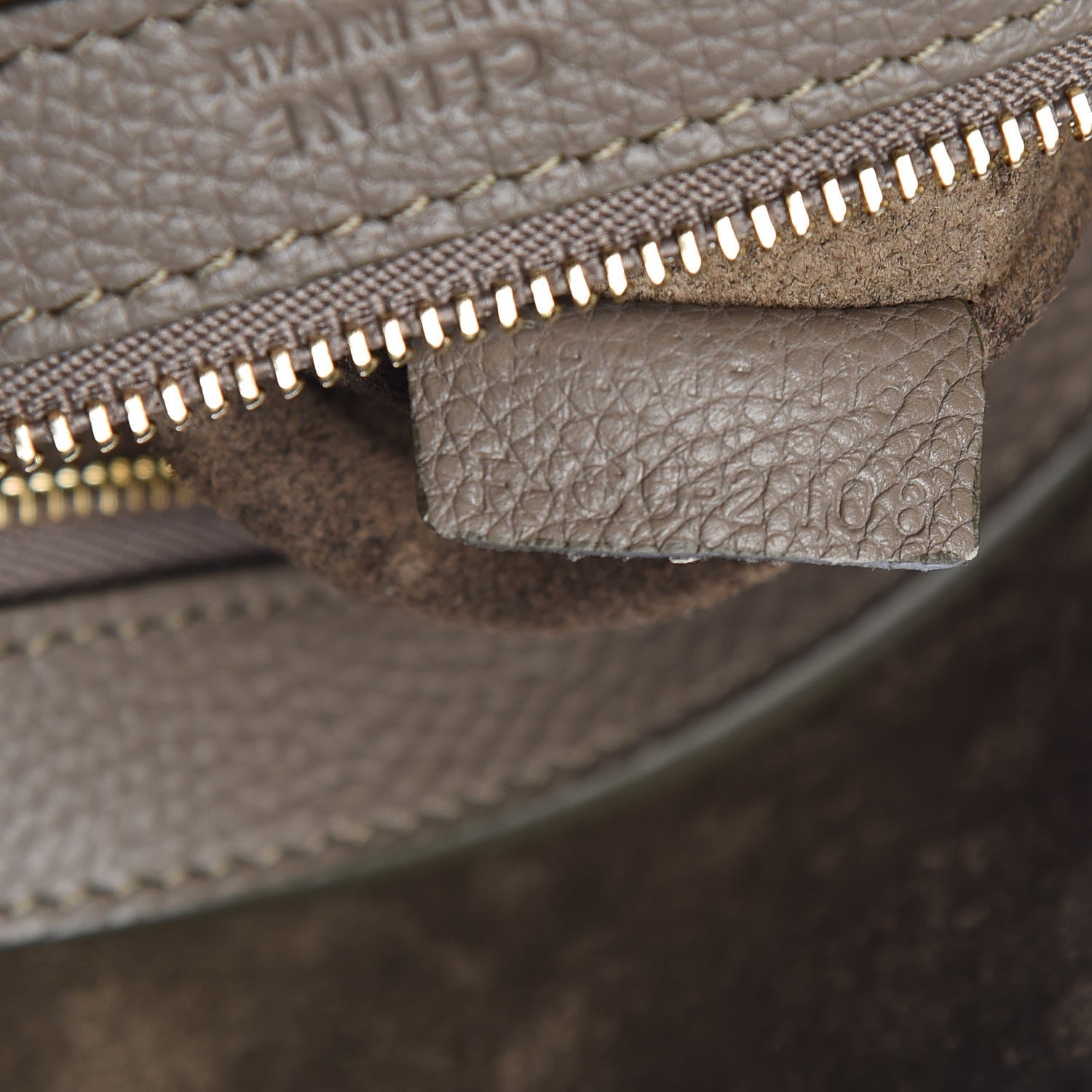 Celine Soft Grained Calfskin Small Belt Cabas Phantom Taupe 7 of 8