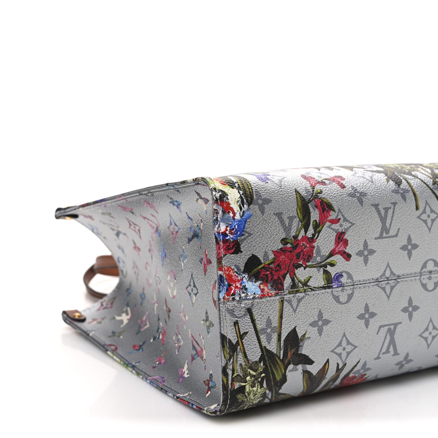 Louis Vuitton Metallic Monogram LV Garden OnTheGo MM Silver 8 of 11