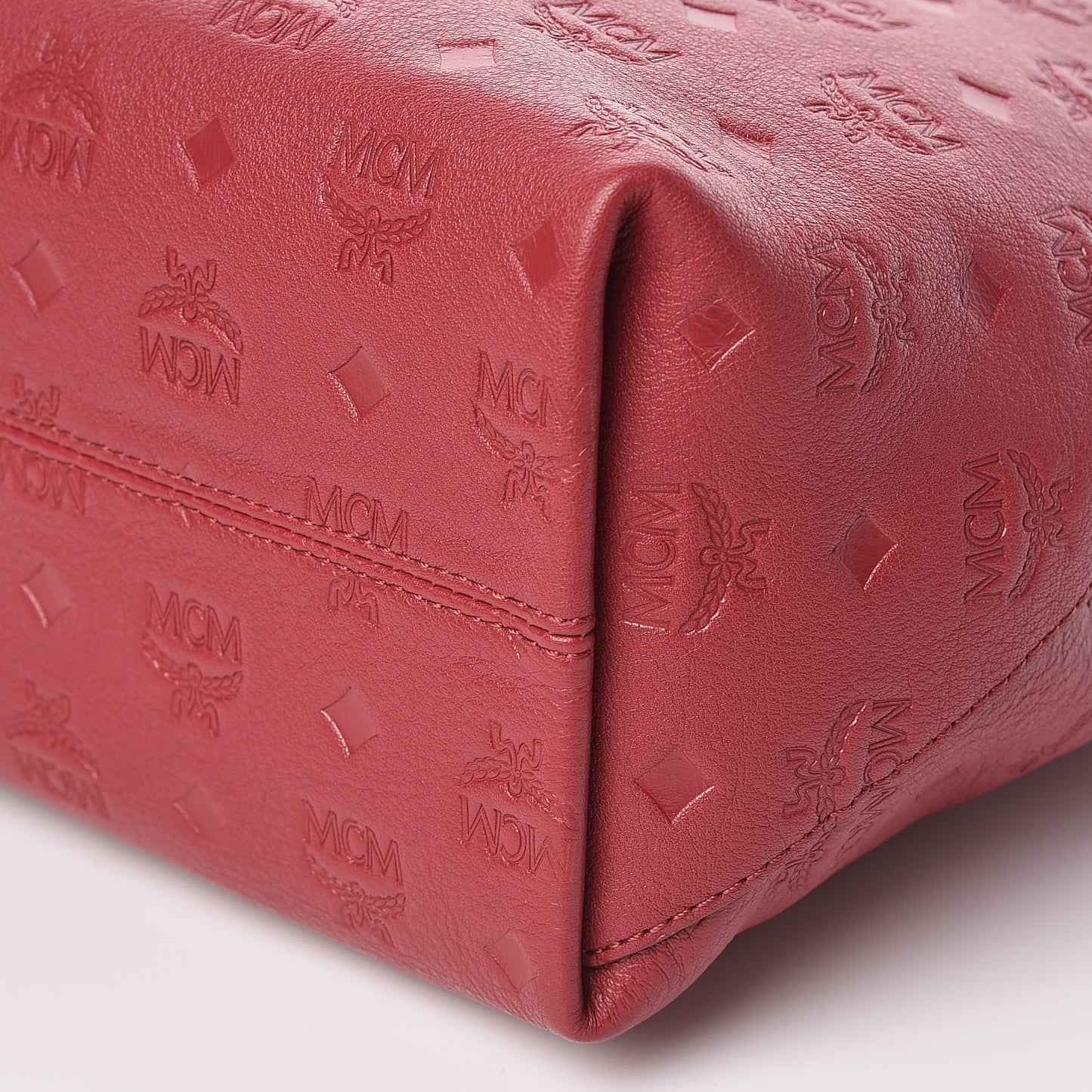 Calfskin Ottomar Monogram Medium Klara Hobo Ruby Red