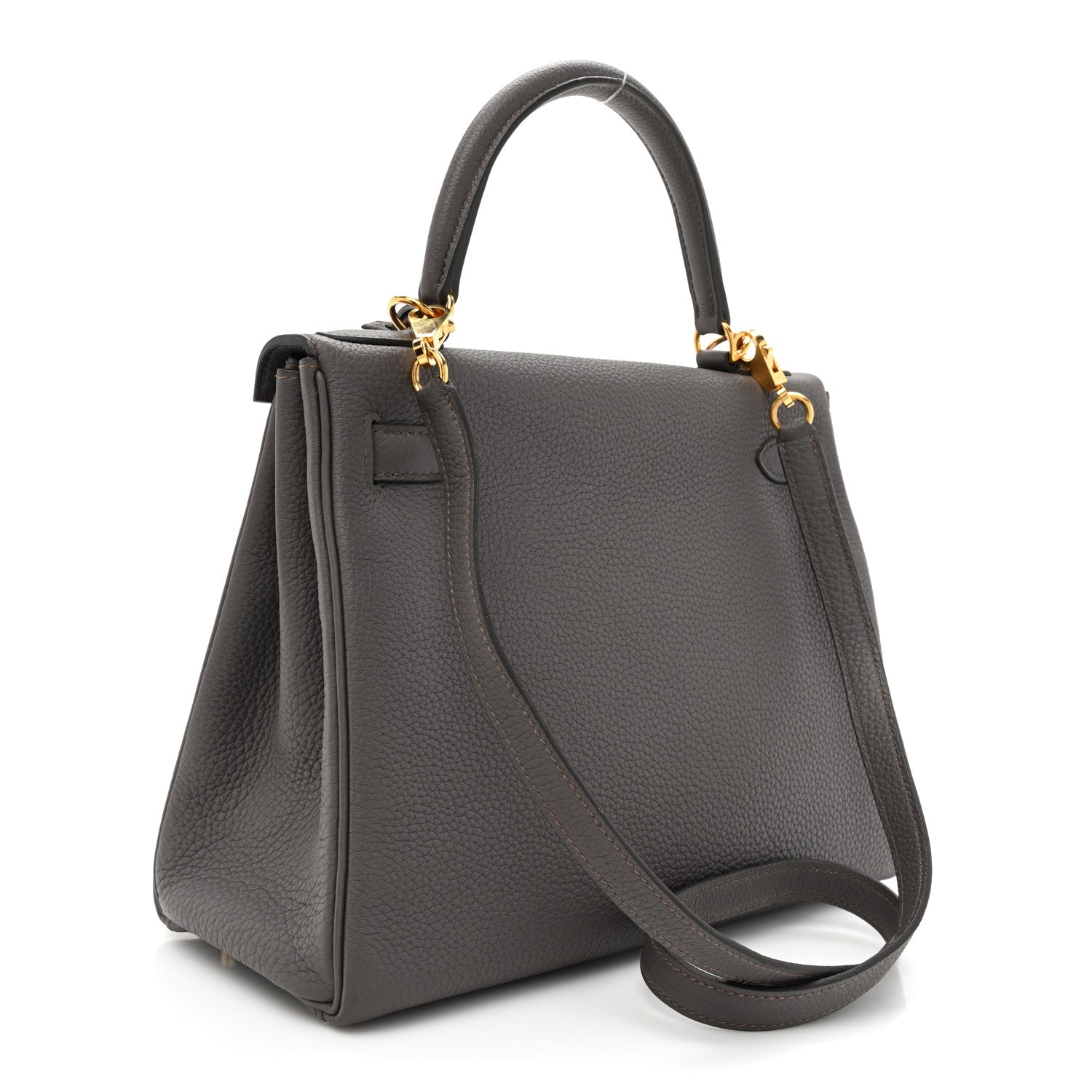 Hermes Togo Kelly Retourne 28 Etain 3 of 12