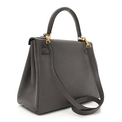 Hermes Togo Kelly Retourne 28 Etain 3 of 12