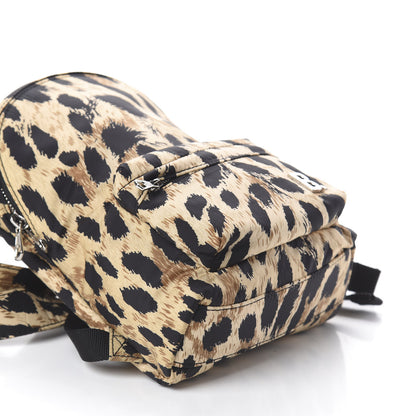 Balenciaga Nylon Leopard Printed Soft XXS Backpack Beige 7 of 8