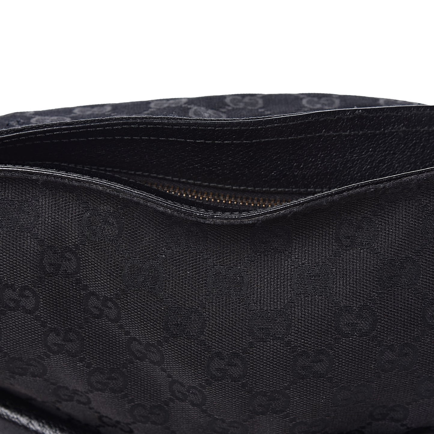 Monogram Web Medium Double Pocket Messenger Bag Black