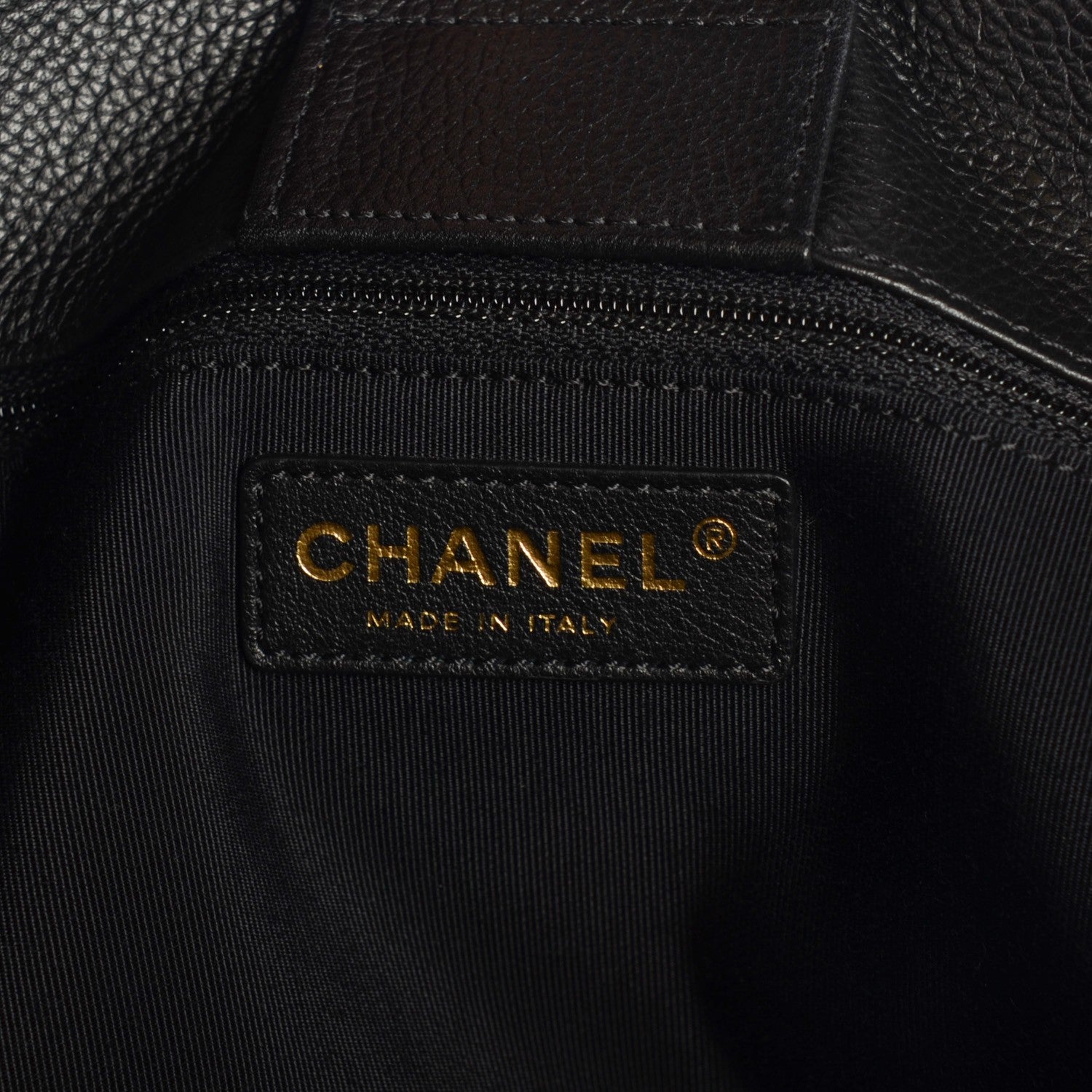 Chanel Calfskin Cerf Executive Shopper Tote Black 7 of 9