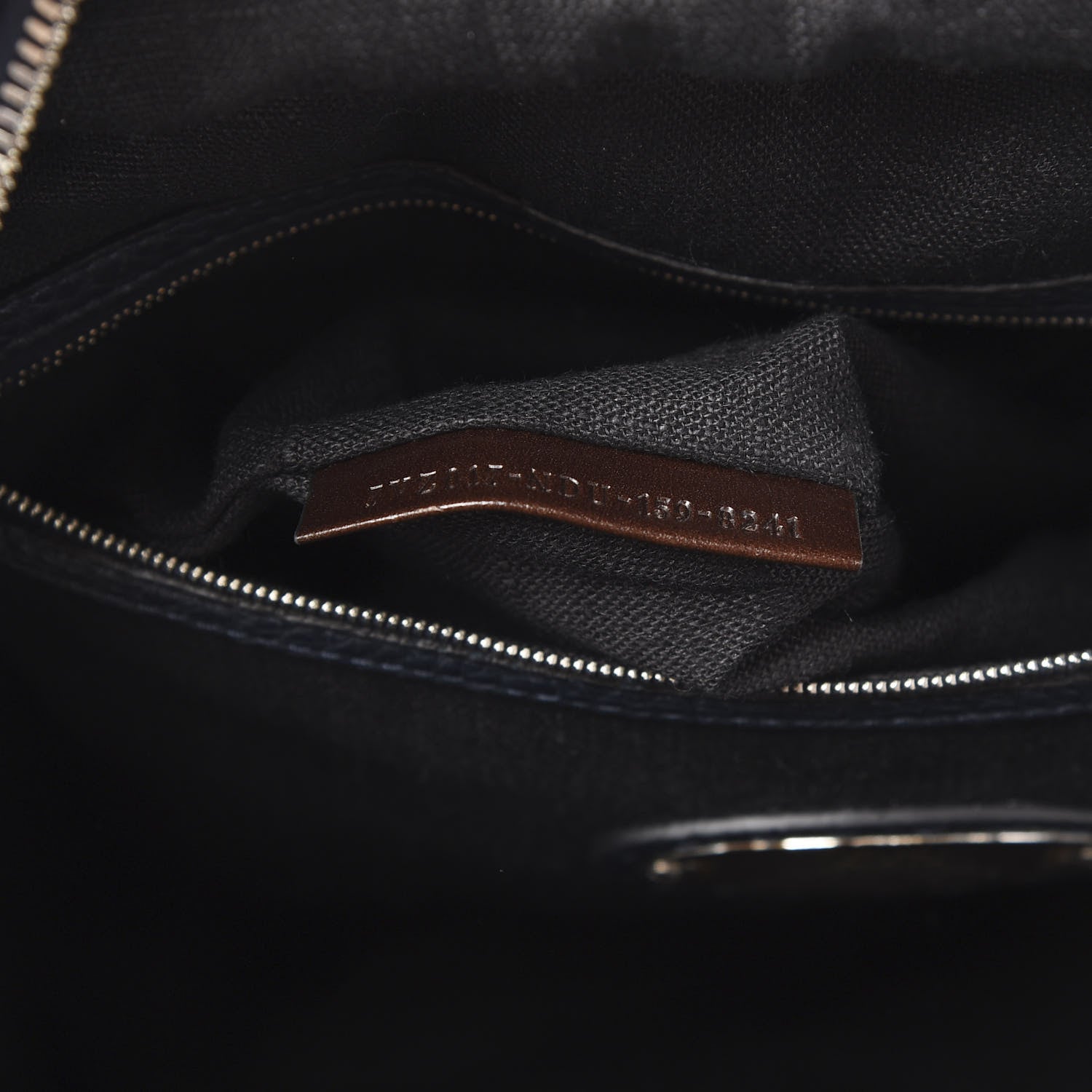 Fendi Calfskin Romano Selleria Backpack Navy 6 of 9