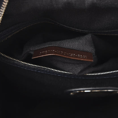 Fendi Calfskin Romano Selleria Backpack Navy 6 of 9