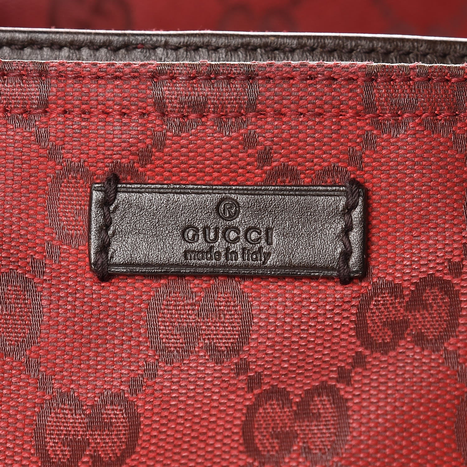 Gucci Monogram Large Original Tote Red 6 of 18