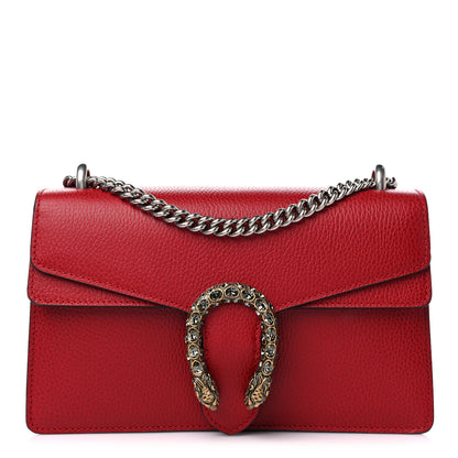 Gucci Dollar Calfskin Swarovski Crystal Small Dionysus Shoulder Bag Hibiscus Red 1 of 10