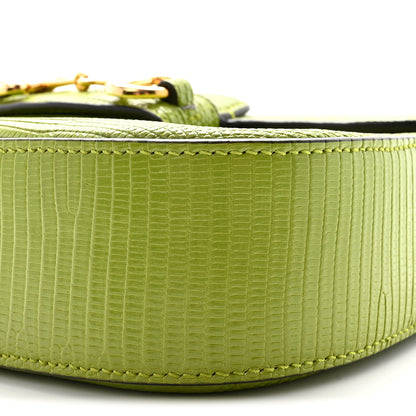 Gucci Lizard Mini Horsebit 1955 Shoulder Bag Green 10 of 10