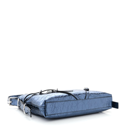 Givenchy Metallic Calfskin Medium Voyou Bag Navy 4 of 10