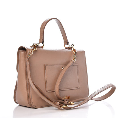 Miu Miu Goatskin Madras Shoulder Bag Cammeo 4 of 13