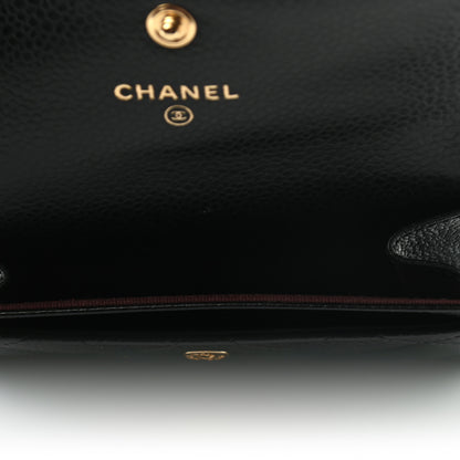 Chanel Caviar Quilted Flap Card Holder Black 5 of 8