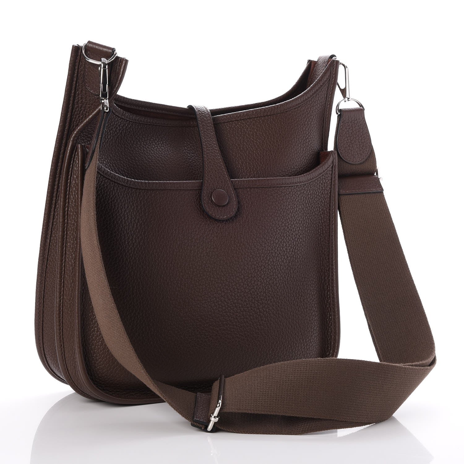 Hermes Taurillon Clemence Evelyne III PM Chocolate 3 of 8