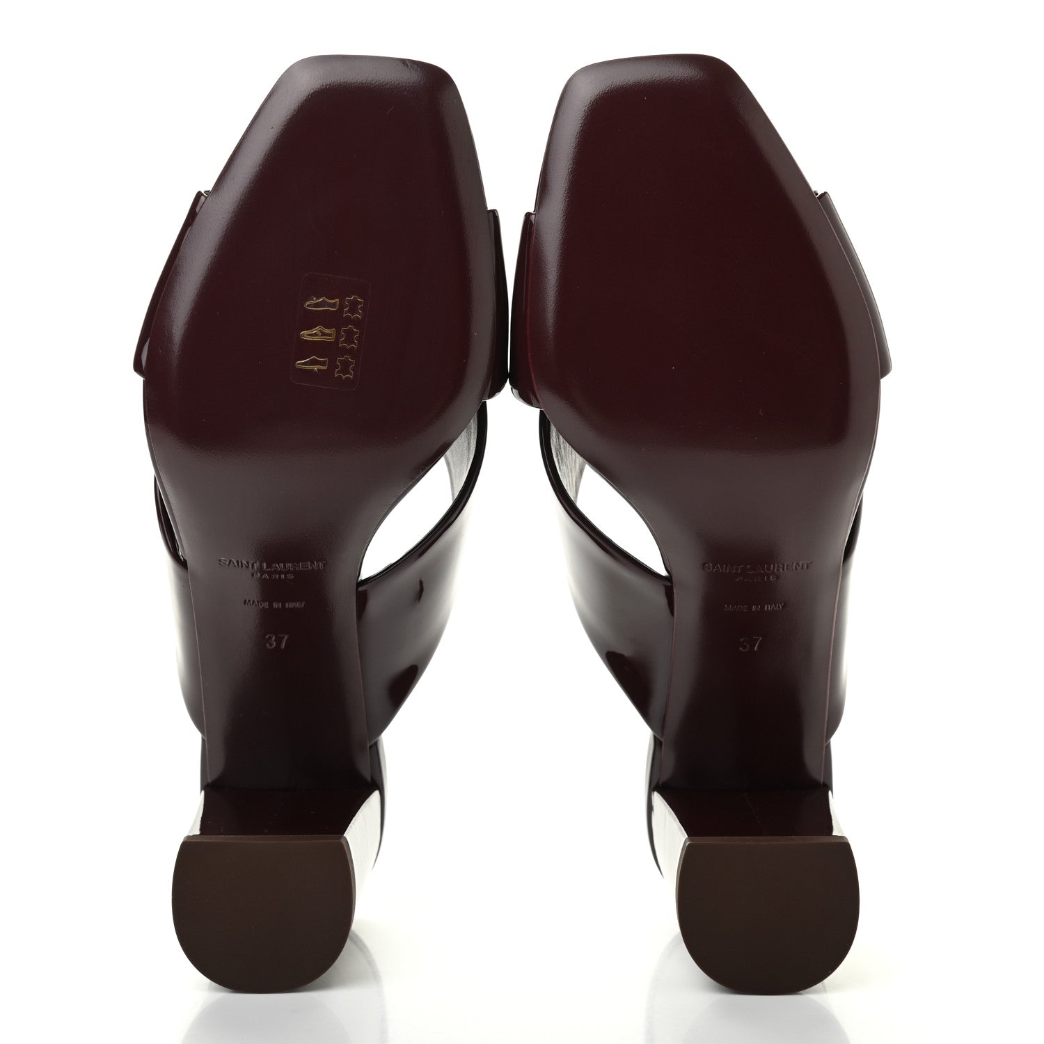 Saint Laurent Patent LouLou Mules 37 Barolo 5 of 8
