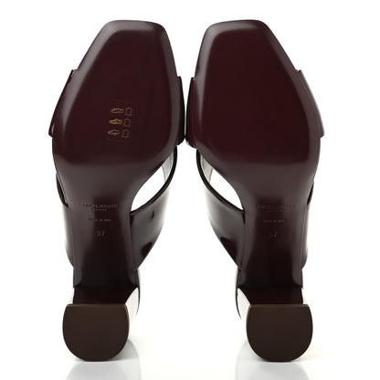 Saint Laurent Patent LouLou Mules 37 Barolo 5 of 8