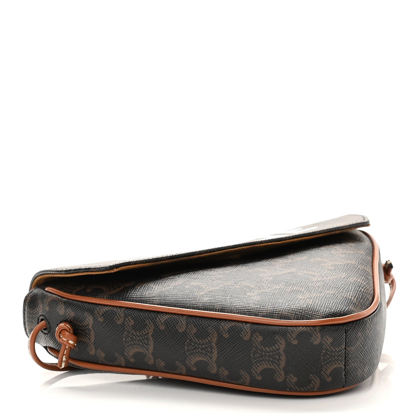 Triomphe Canvas Triangle Crossbody Bag Tan