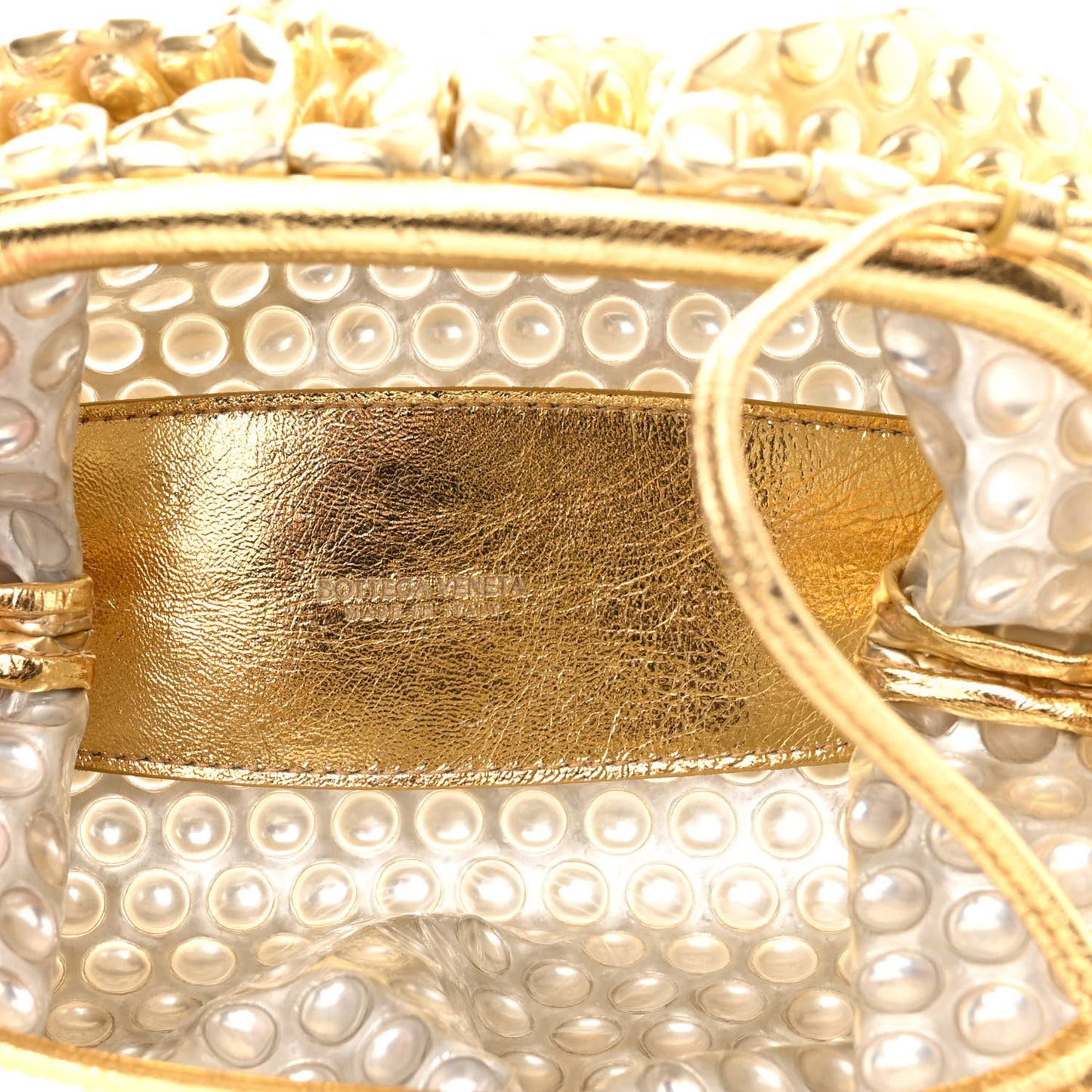 Metallic Fabric Bubble Wrap The Mini Pouch Gold