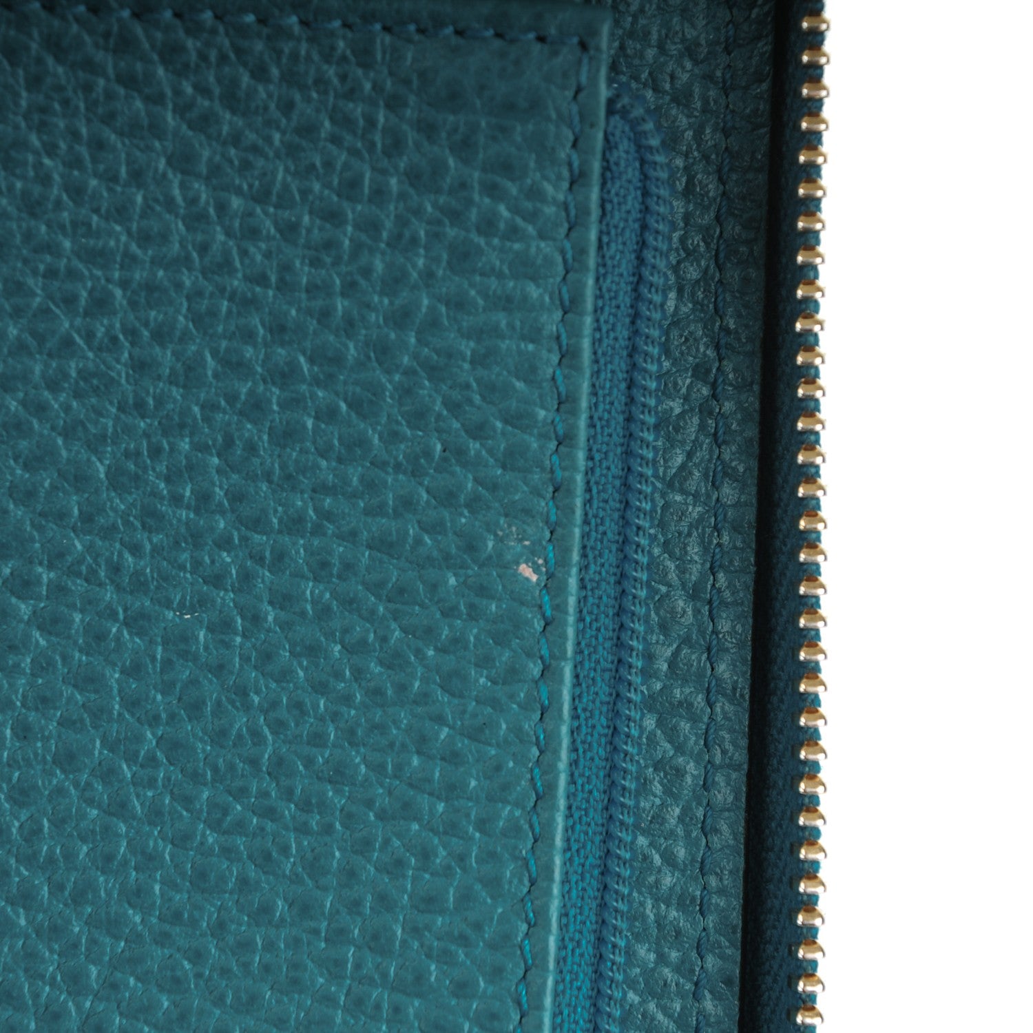 Gucci Dollar Calfskin Medium Swing Zip Around Wallet Deep Cobalt 6 of 8