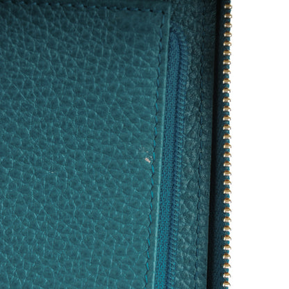 Gucci Dollar Calfskin Medium Swing Zip Around Wallet Deep Cobalt 6 of 8