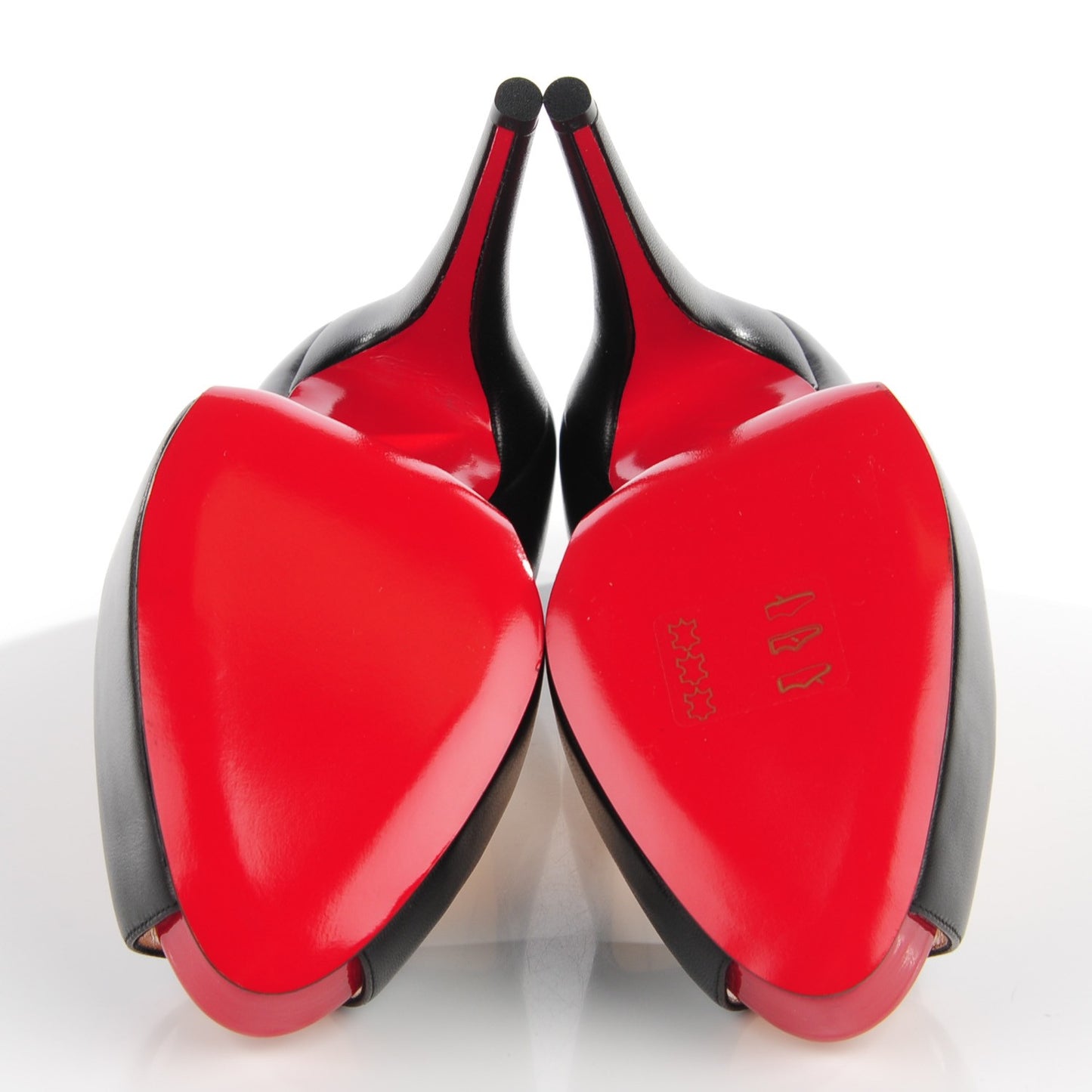 Kid Patent Vendome 120 Pumps 38.5 Black Red
