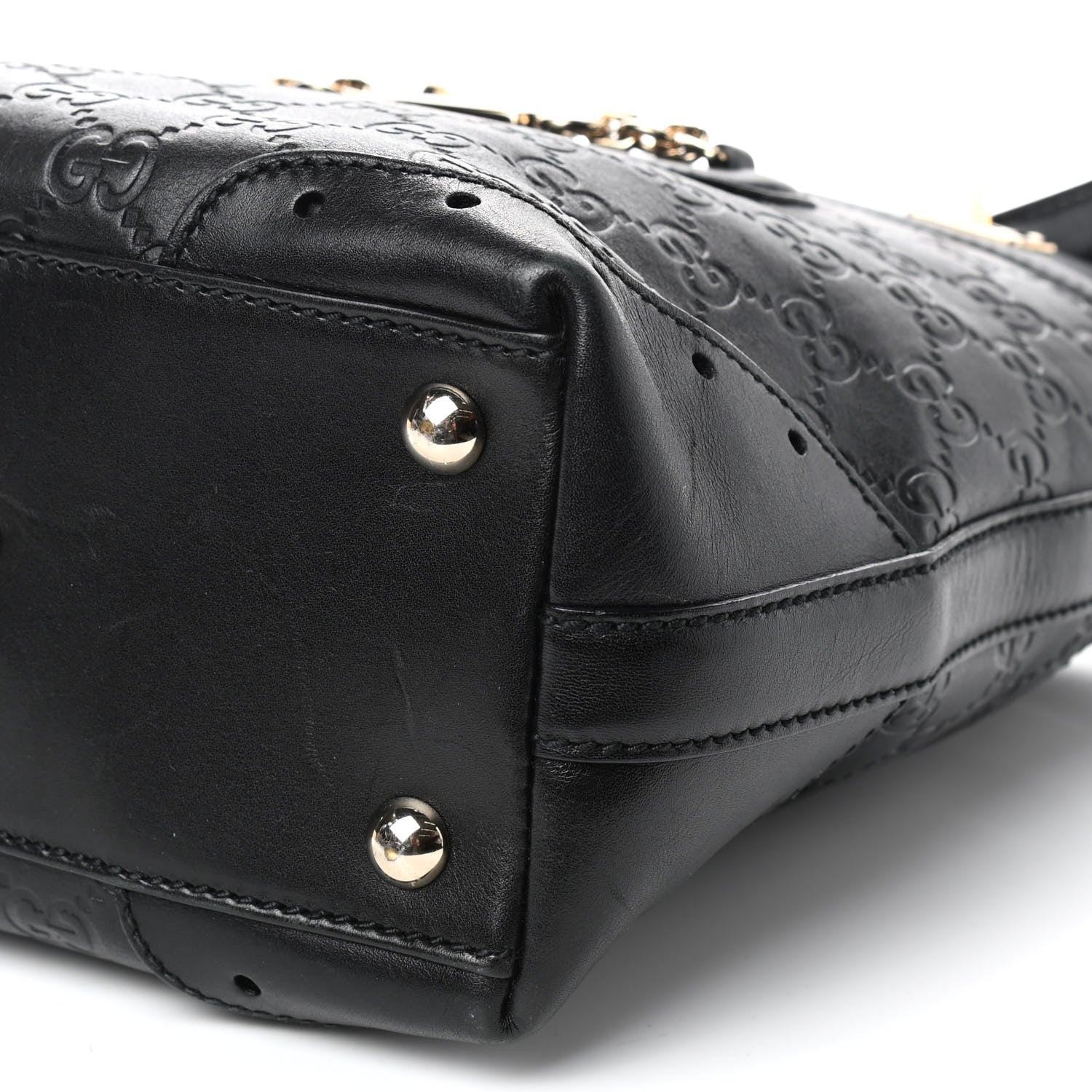 Gucci Guccissima Small Punch Tote Black 11 of 11