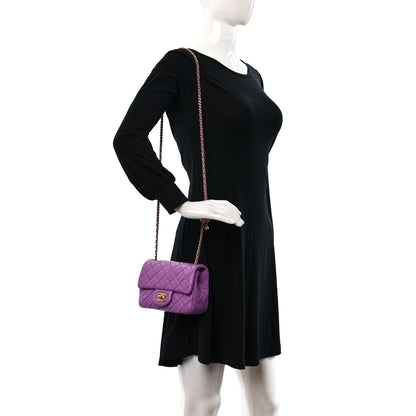 Chanel Lambskin Quilted Mini Pearl Crush Flap Purple 2 of 11