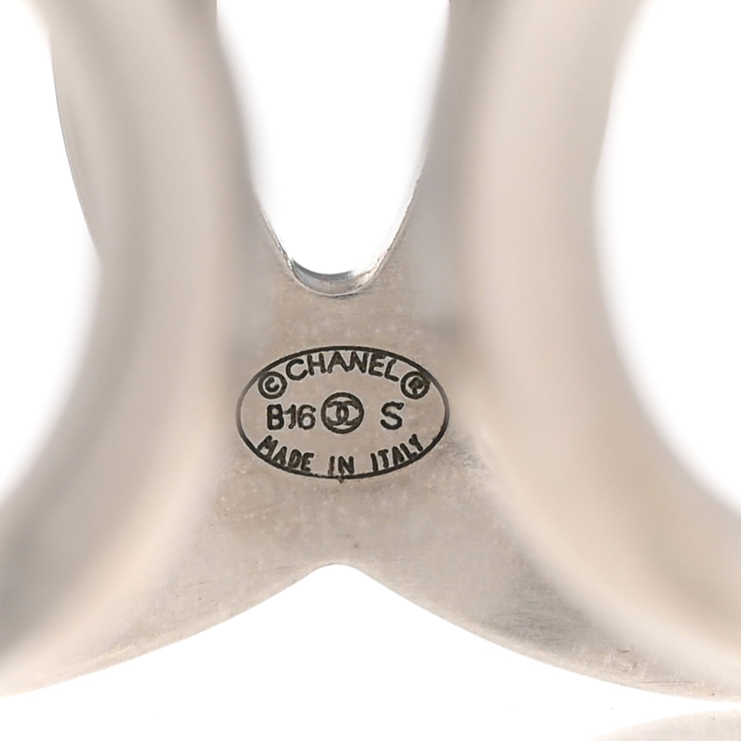 Metal CC Ring 53 6.5 Silver