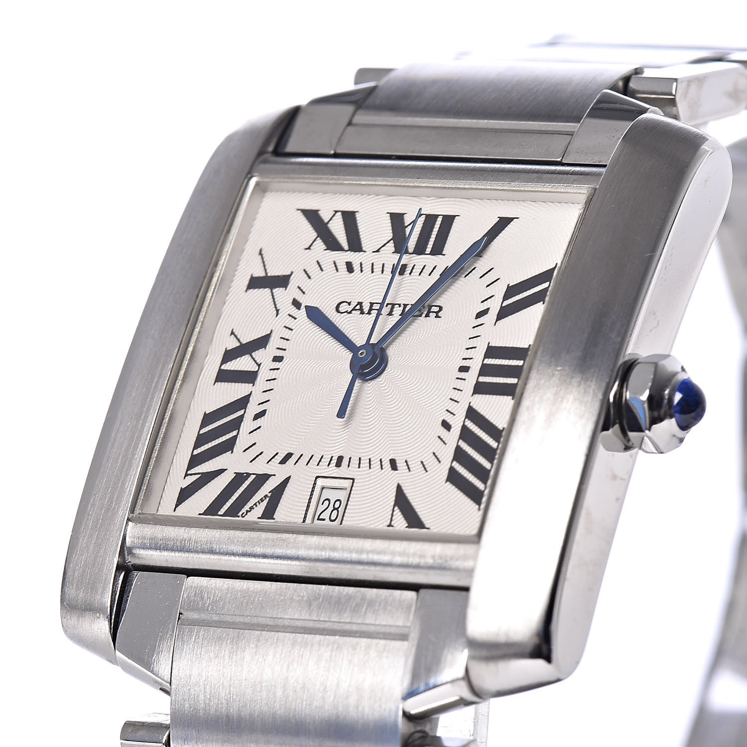 Cartier Stainless Steel 28mm Tank Francaise Automatic Watch 10 of 11