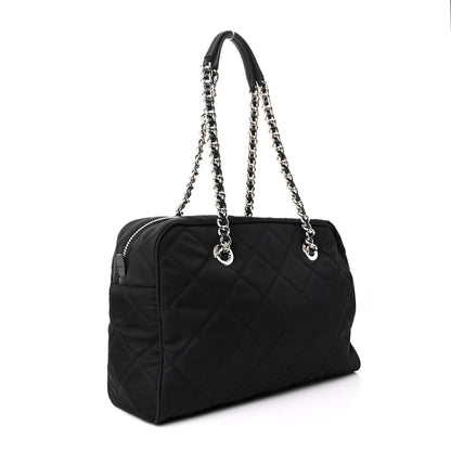 Prada Nylon Tessuto Impuntu Quilted Shoulder Bag Black 3 of 11