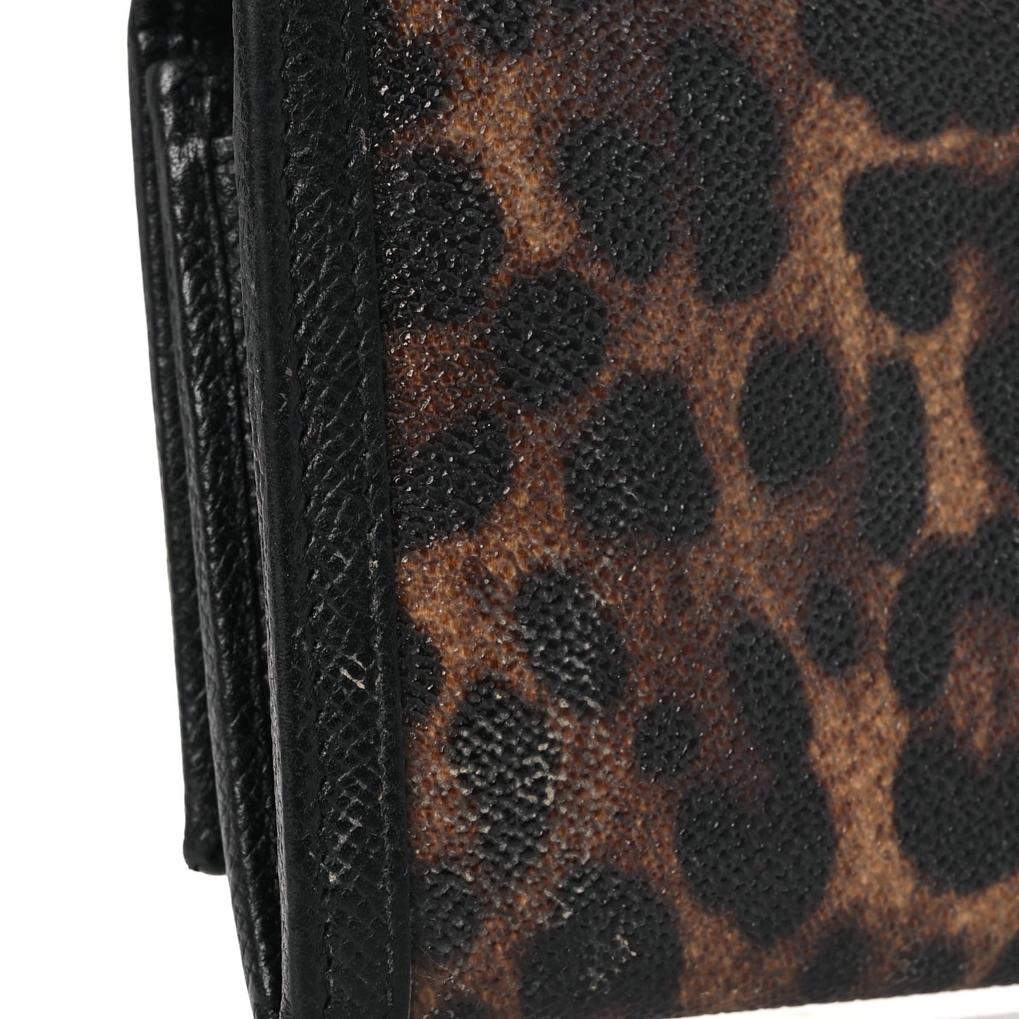 Dauphine Leopard Print Continental Flap Wallet