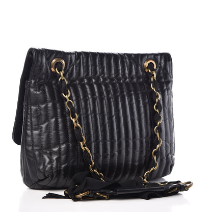 Lanvin Lambskin Quilted Medium Happy Shoulder Bag Black 3 of 9
