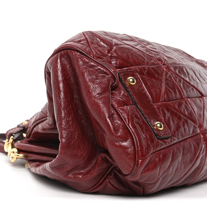 Marc Jacobs Calfskin Quilted Stam Bag Bordeaux 9 of 11