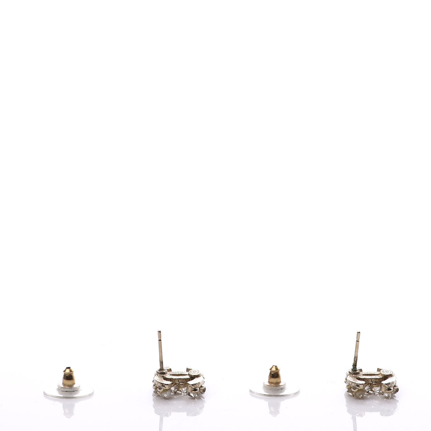 Crystal CC Earrings Gold